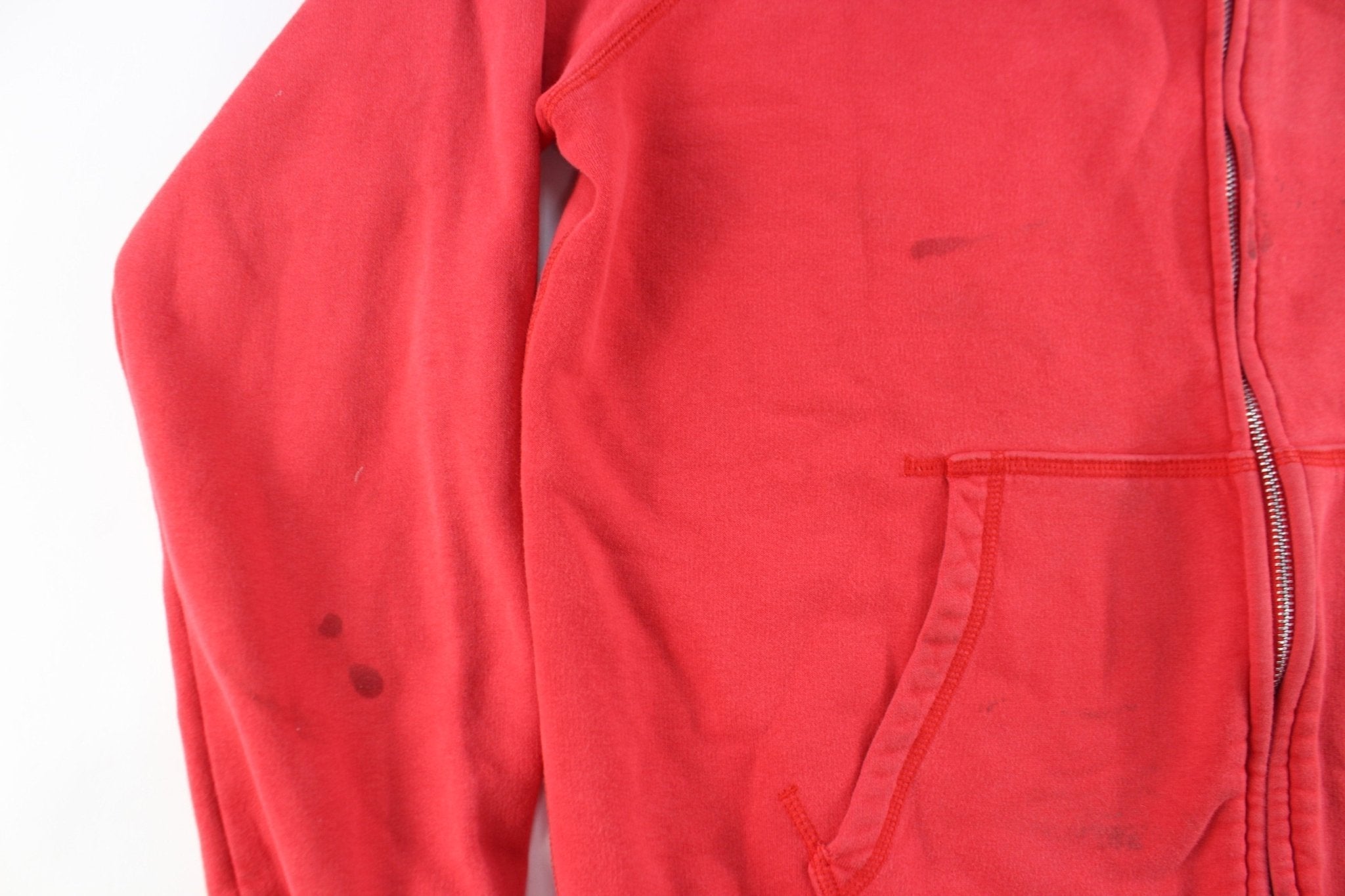 Nike Embroidered Logo Red Zip Up Jacket - Jackets - Thrifted Threads