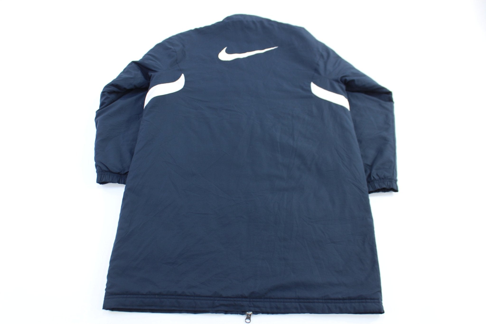 Nike Embroidered Logo Tall Full Zip Football Jacket - ThriftedThreads.com