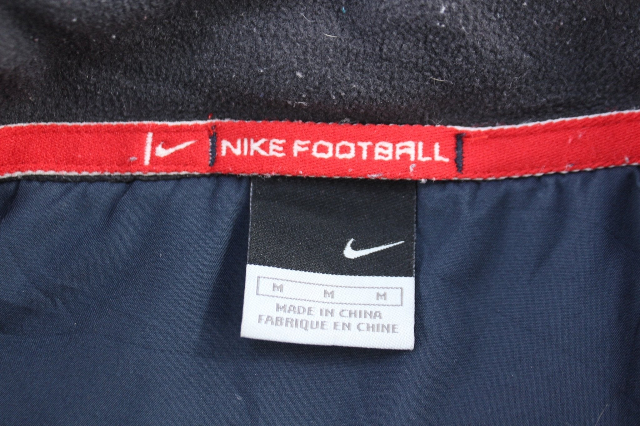Nike Embroidered Logo Tall Full Zip Football Jacket - Jacket - Thrifted Threads