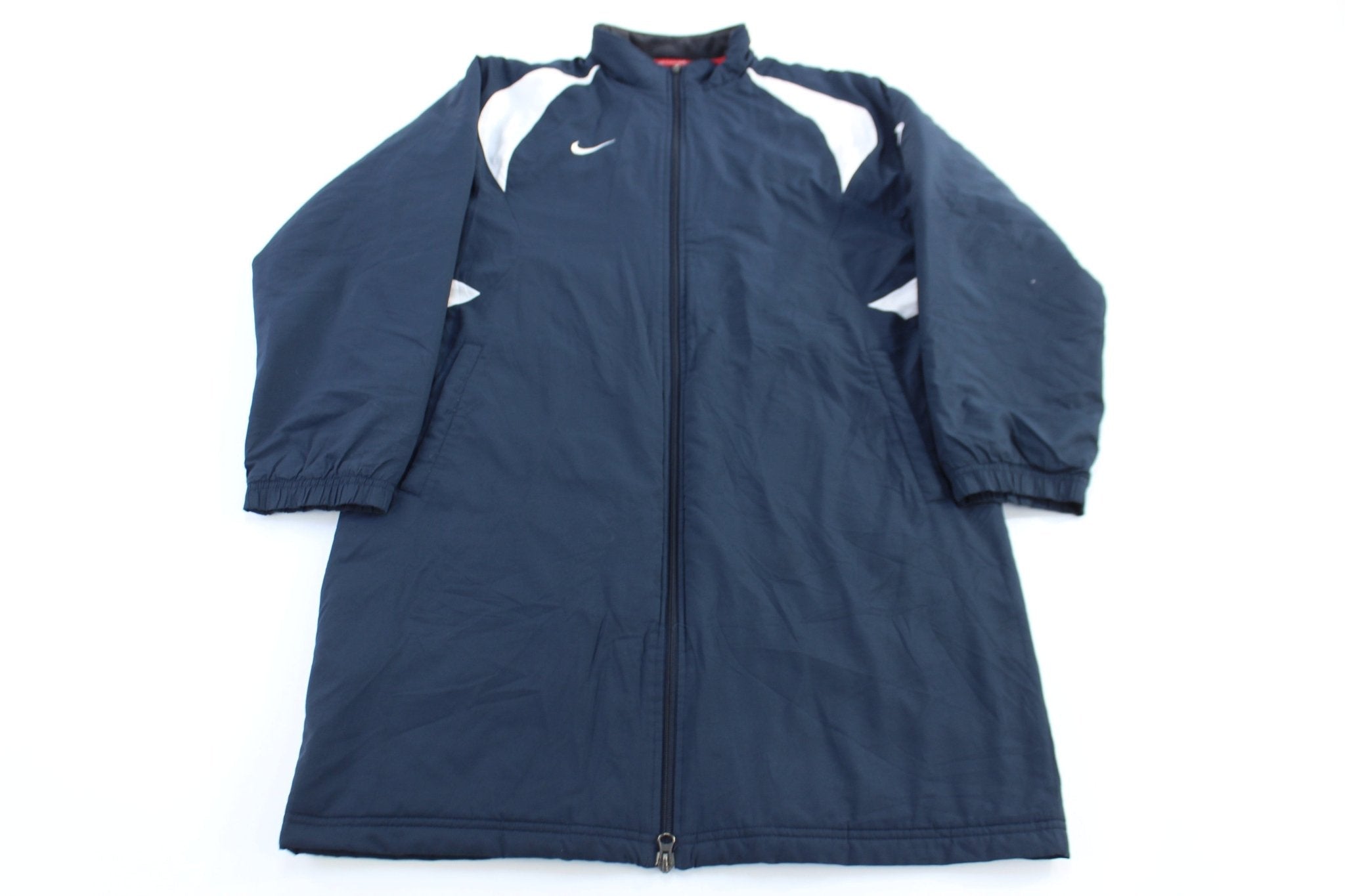 Nike Embroidered Logo Tall Full Zip Football Jacket - Jacket - Thrifted Threads