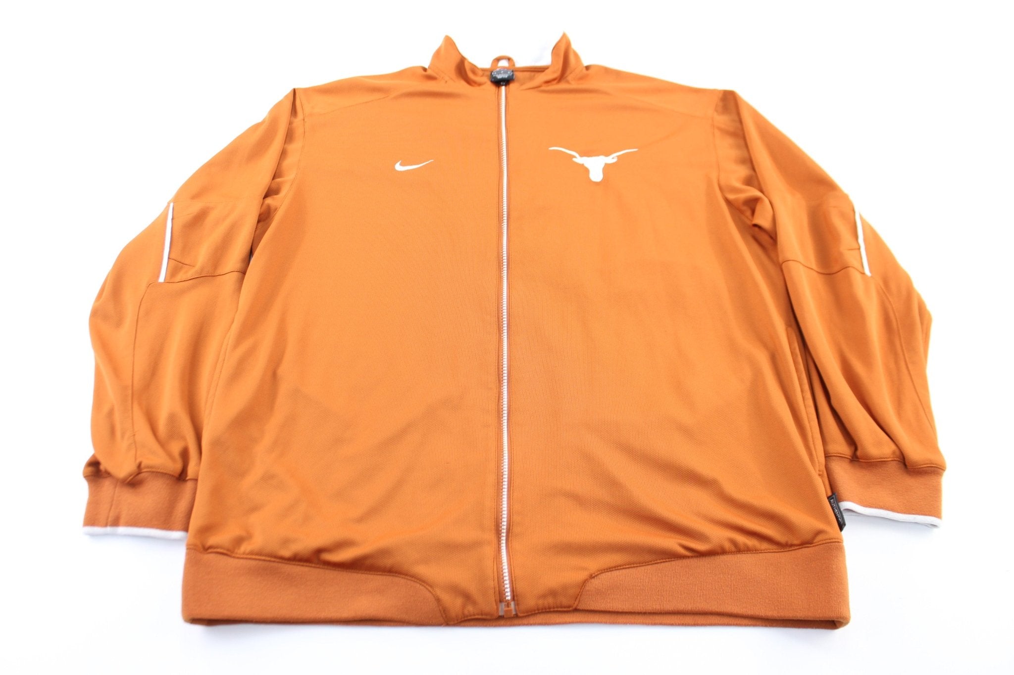 Nike Embroidered Logo Texas Longhorns Zip Up Jacket - ThriftedThreads.com