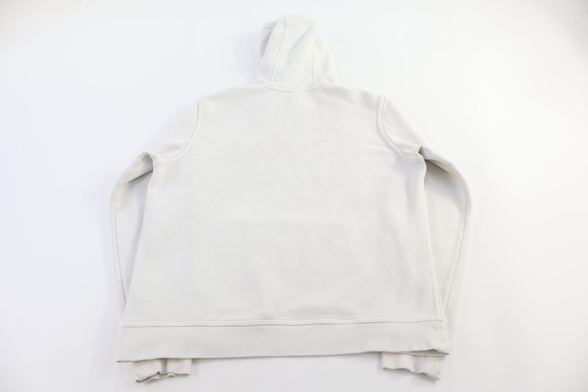 Nike Embroidered Logo White Pullover Hoodie - Sweatshirt - Thrifted Threads