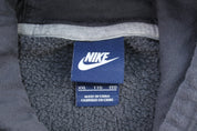 Nike Embroidered Spellout Logo Grey Pullover Hoodie - Jackets - Thrifted Threads