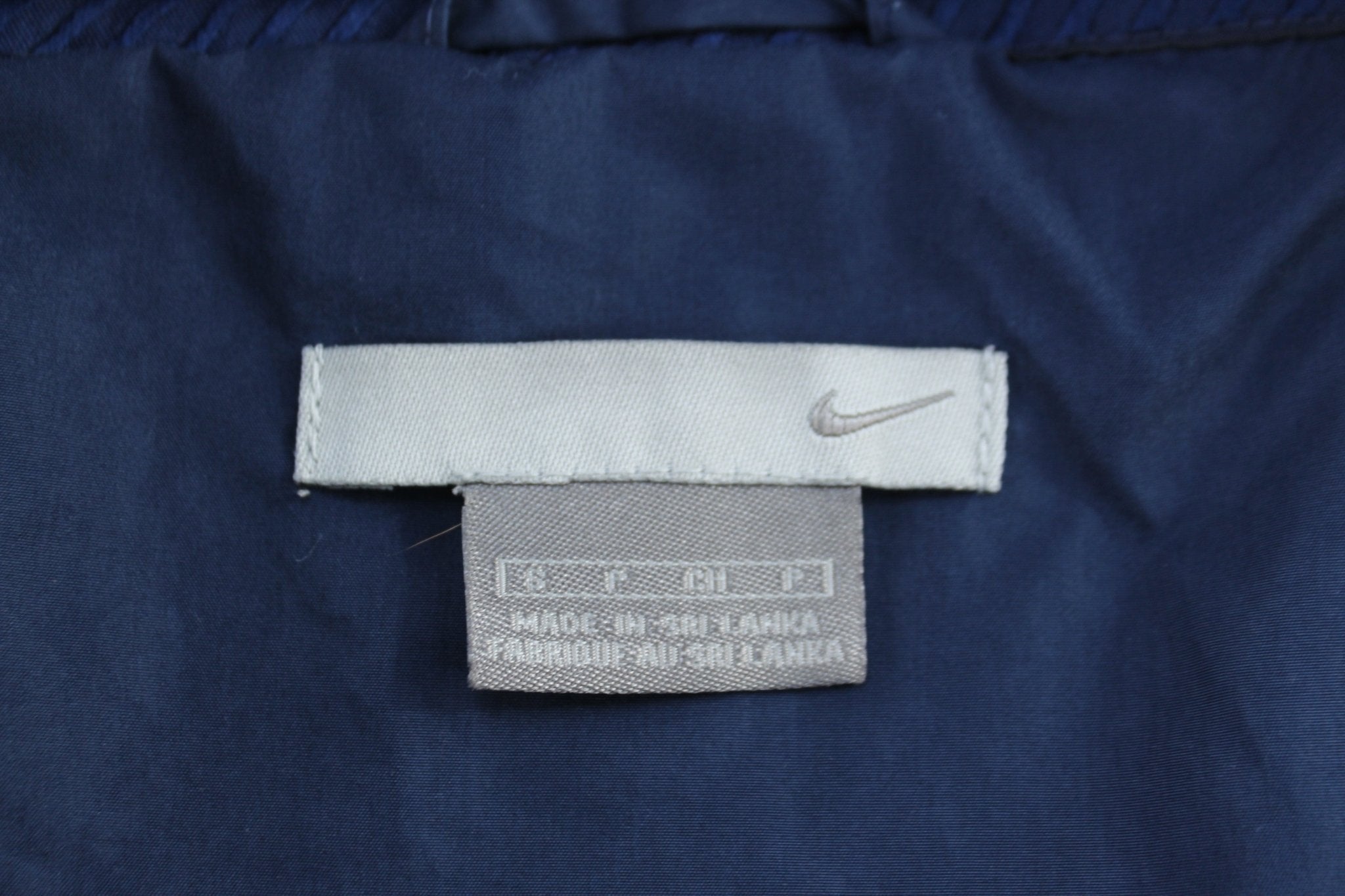 Nike Embroidered Swoosh Logo Blue Windbreaker Jacket - Jackets - Thrifted Threads