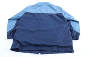 Nike Embroidered Swoosh Logo Blue Windbreaker Jacket - Jackets - Thrifted Threads