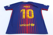 Nike Embroidered Swoosh Logo FC Barcelona 10 Mike Soccer Jersey - ThriftedThreads.com