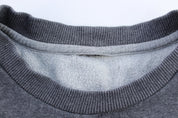 Nike Embroidered Swoosh Logo Grey Sweatshirt - ThriftedThreads.com