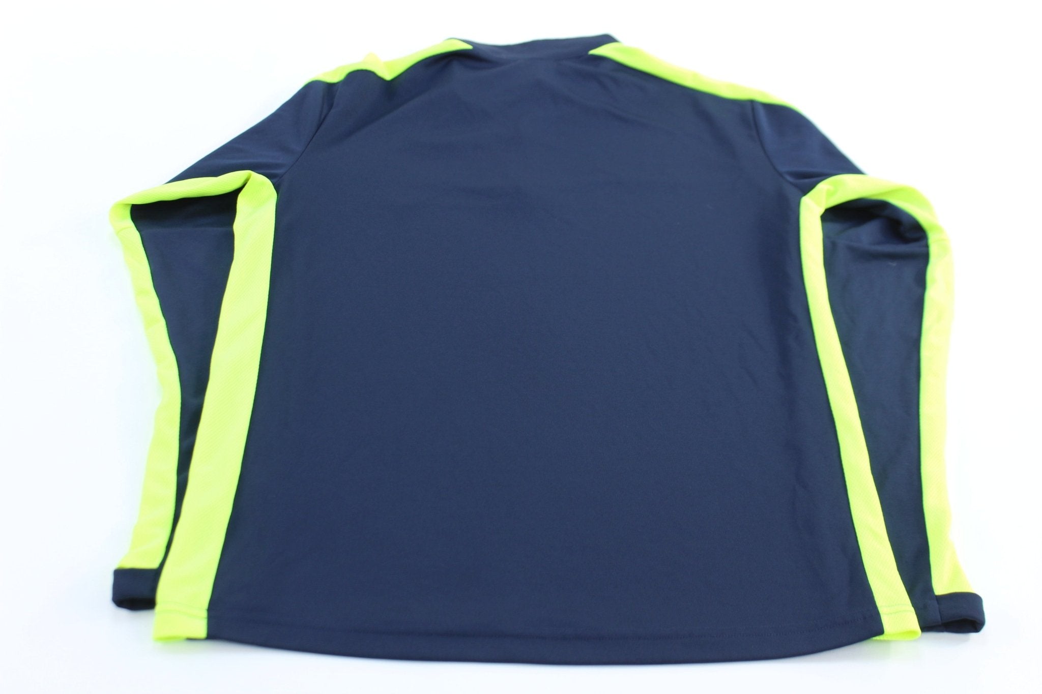 Nike Embroidered Swoosh Logo Team USA Blue & Neon Pullover - ThriftedThreads.com