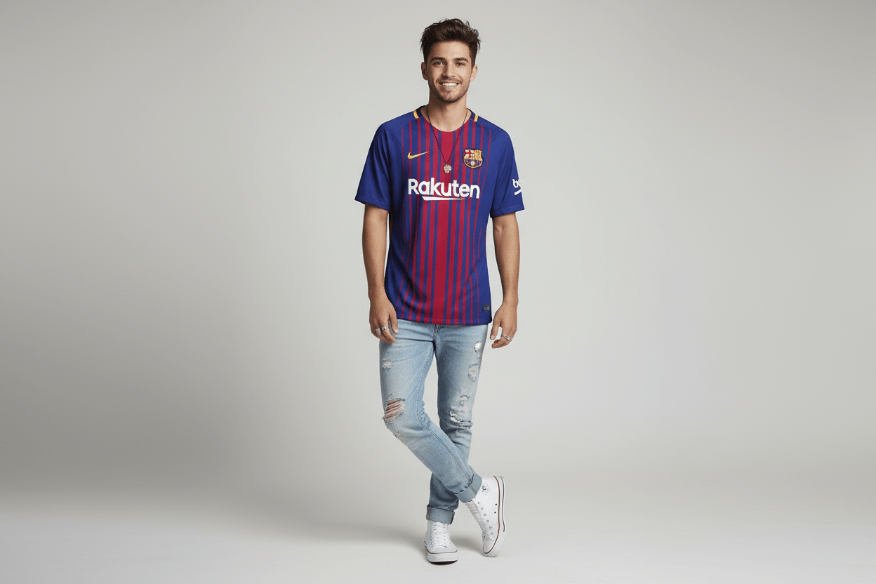 Nike FC Barcelona Soccer Jersey - ThriftedThreads.com