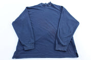 Nike Golf Embroidered Logo Blue Mock Neck LS T-Shirt - T-Shirts - Thrifted Threads