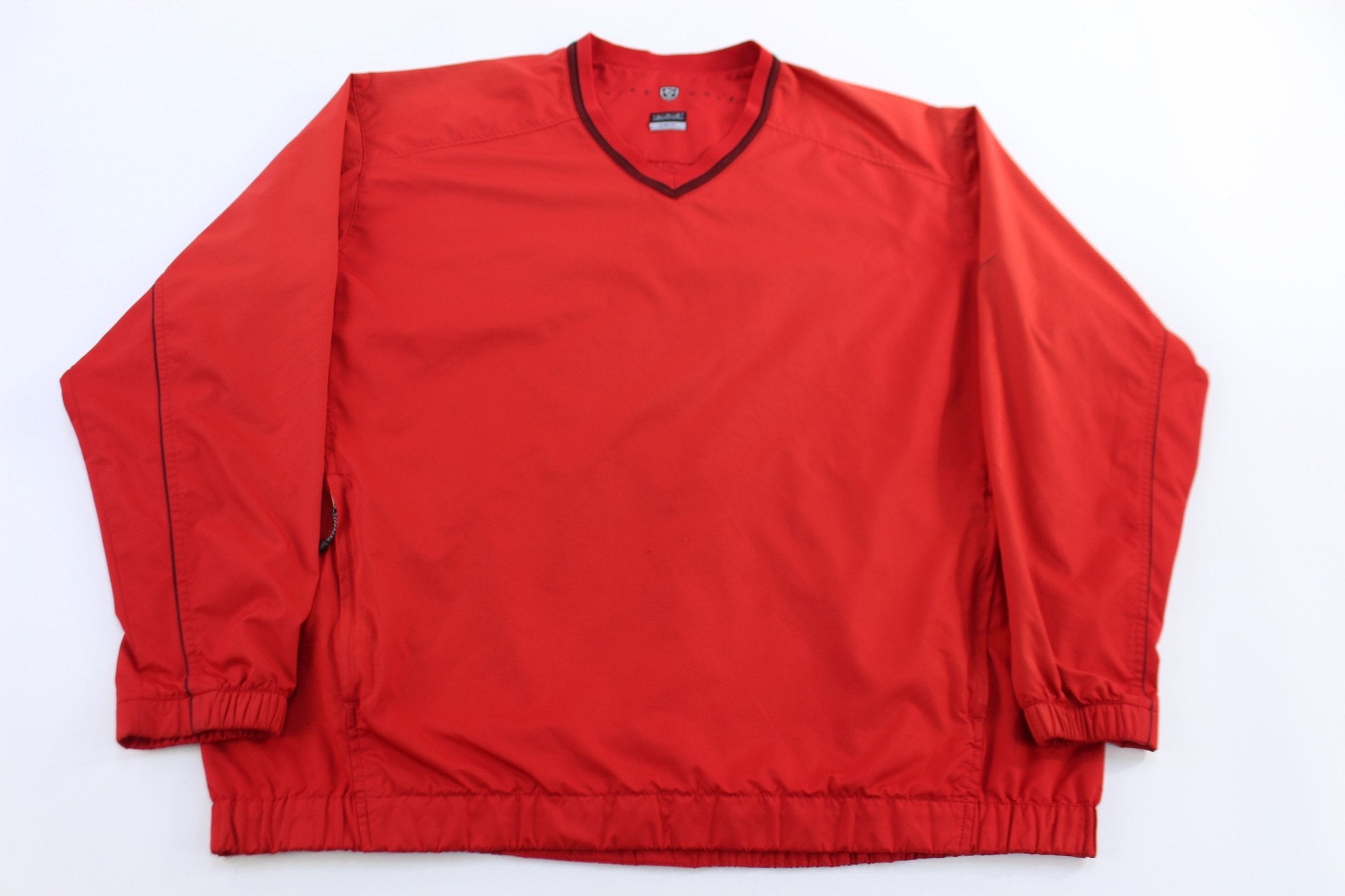 Nike Golf Embroidered Logo Red Pullover Windbreaker - ThriftedThreads.com