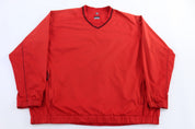 Nike Golf Embroidered Logo Red Pullover Windbreaker - Jacket - Thrifted Threads