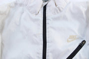 Nike Logo Black & White Zip Up Jacket - ThriftedThreads.com