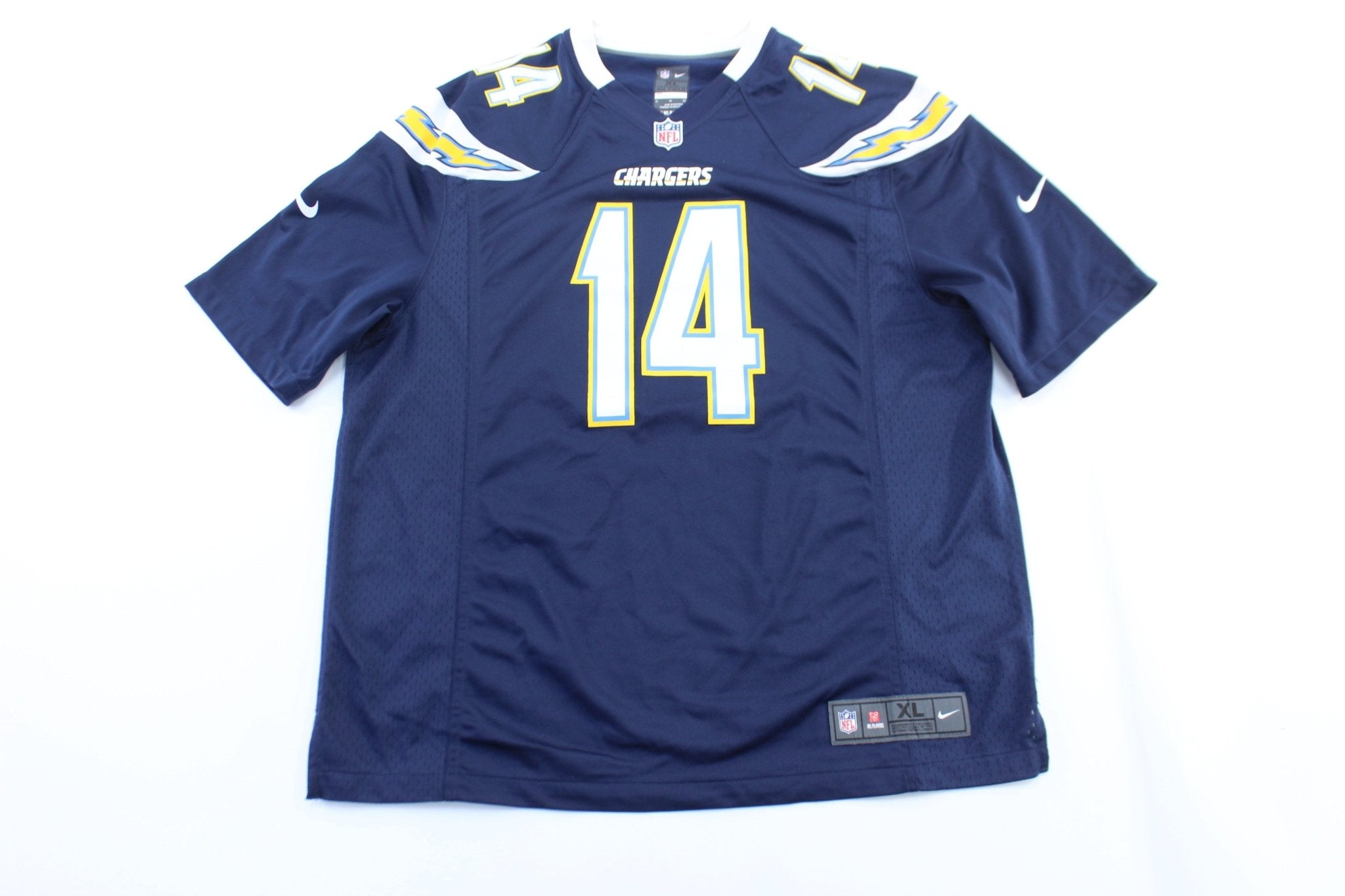 Nike Logo San Diego Chargers Dan Fouts Football Jersey - ThriftedThreads.com