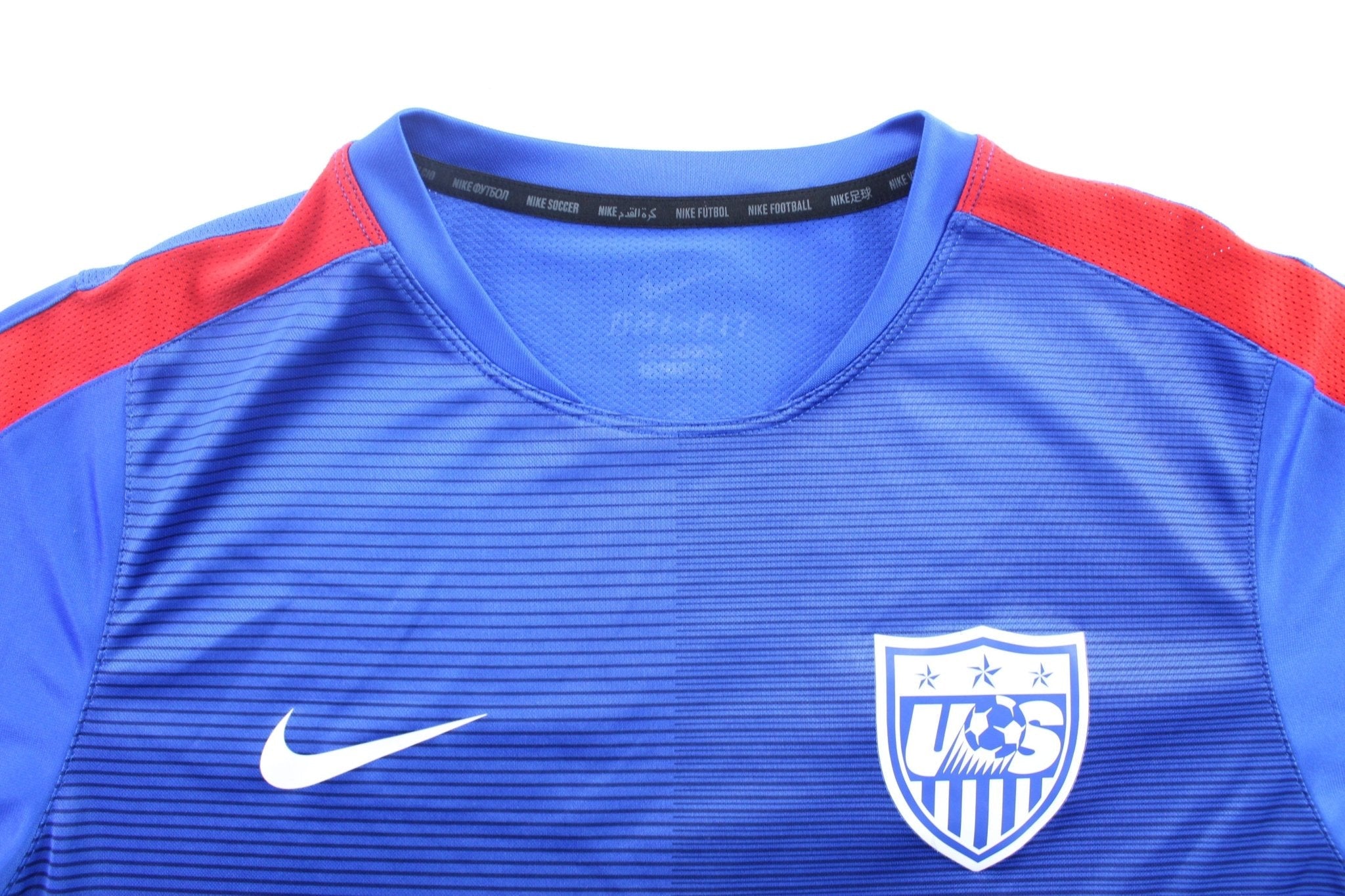 Nike Logo Team USA Blue Soccer Jersey - ThriftedThreads.com