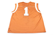 Nike Logo Texas Longhorns #1 Basketball Jersey - ThriftedThreads.com