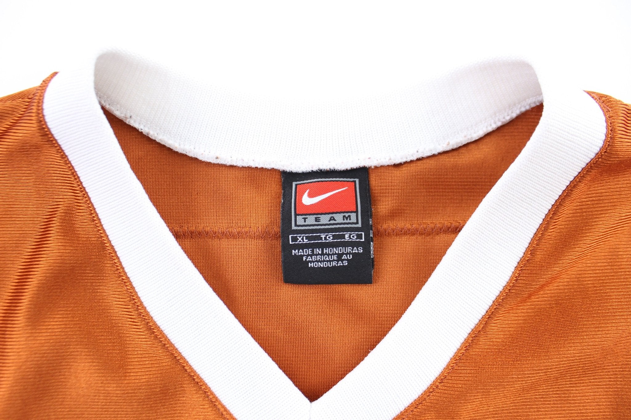 Nike Logo Texas Longhorns #1 Basketball Jersey - ThriftedThreads.com