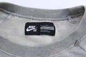 Nike SB Logo Grey Spellout Sweatshirt - ThriftedThreads.com