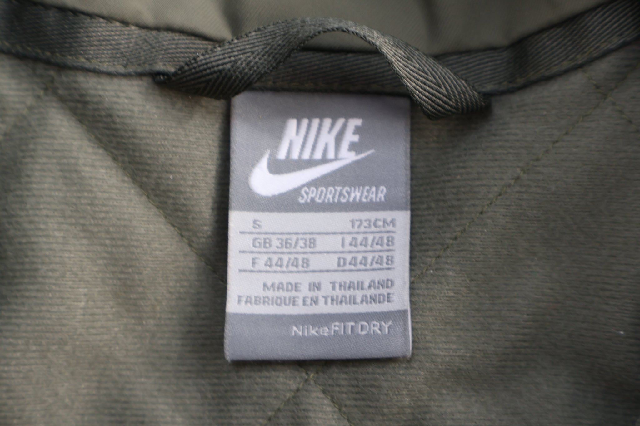 Nike Sportswear Olive Green Full Zip Jacket - Jacket - Thrifted Threads