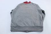 Nike Sportwear Embroidered Logo Red & Grey Track Jacket - Jackets - Thrifted Threads