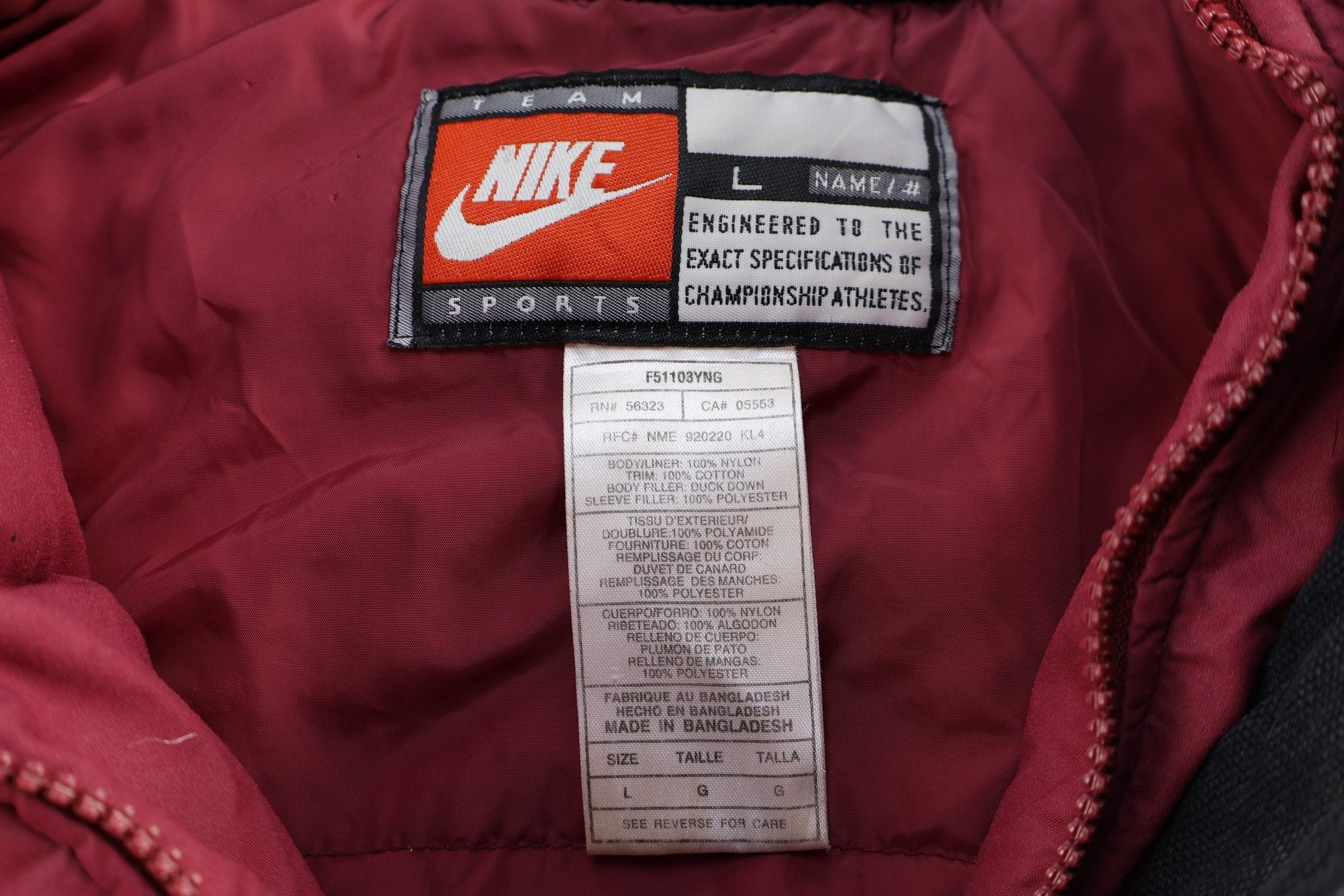 Nike Team Sports Florida State Seminoles Puffer Jacket - Jacket - Thrifted Threads