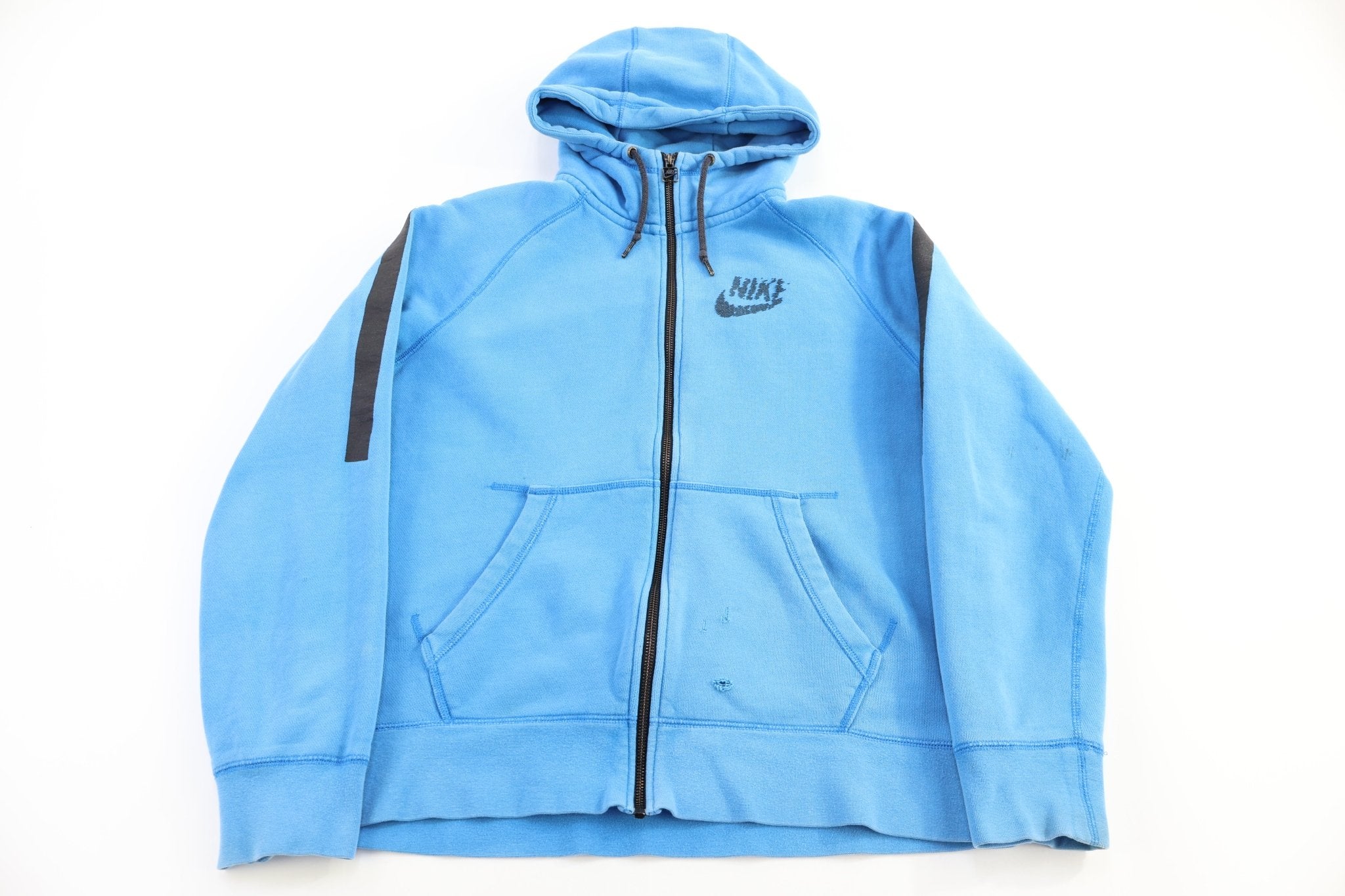 Nike Tech Blue Full Zip Hoodie - Jacket - Thrifted Threads
