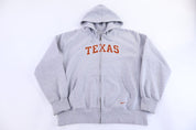 Nike University of Texas Grey Full Zip Hoodie - Jacket - Thrifted Threads