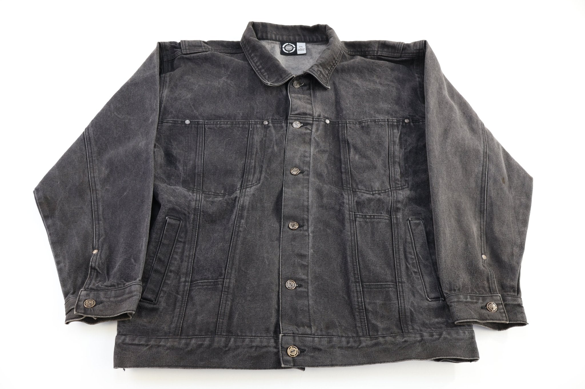 Noiz Black Wash Denim Jacket - Jacket - Thrifted Threads