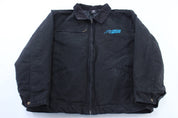 North Carolina Panthers Embroidered Black Zip Up Jacket - Jacket - Thrifted Threads