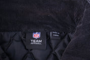 North Carolina Panthers Embroidered Black Zip Up Jacket - Jacket - Thrifted Threads