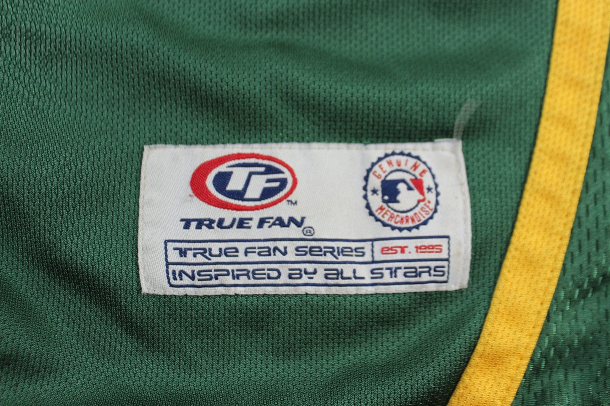 Oakland Athletics Embroidered True Fan Baseball Jersey - ThriftedThreads.com