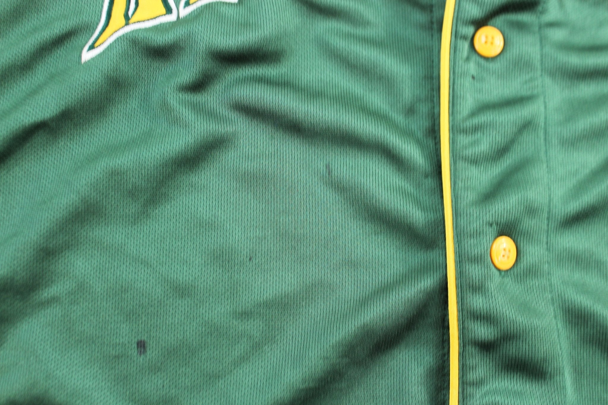 Oakland Athletics Embroidered True Fan Baseball Jersey - ThriftedThreads.com