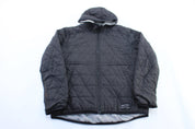 Oakley Black Quilted Hooded Zip Up Jacket - ThriftedThreads.com