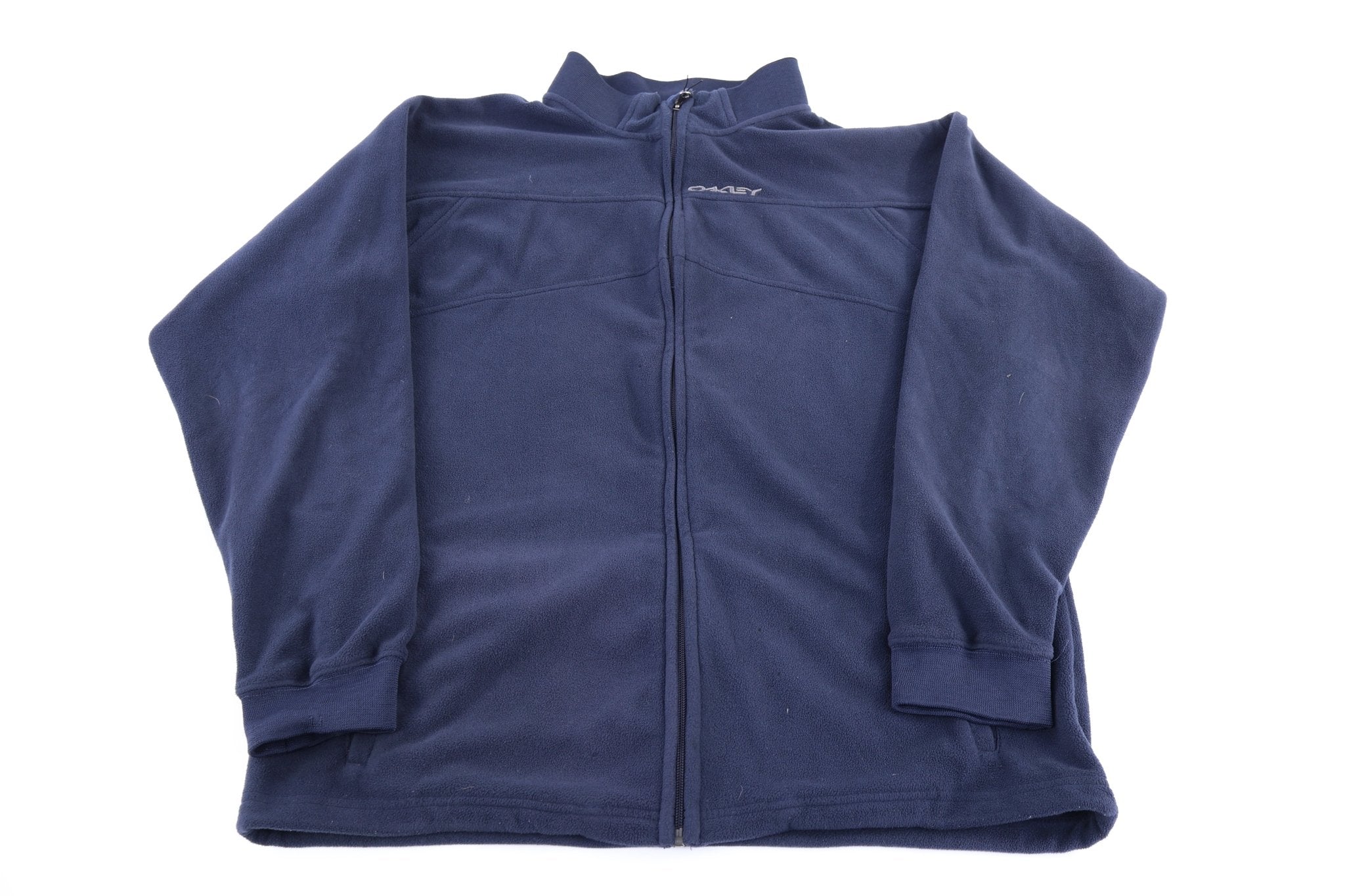 Oakley Blue Fleece Full Zip Jacket - Jacket - Thrifted Threads