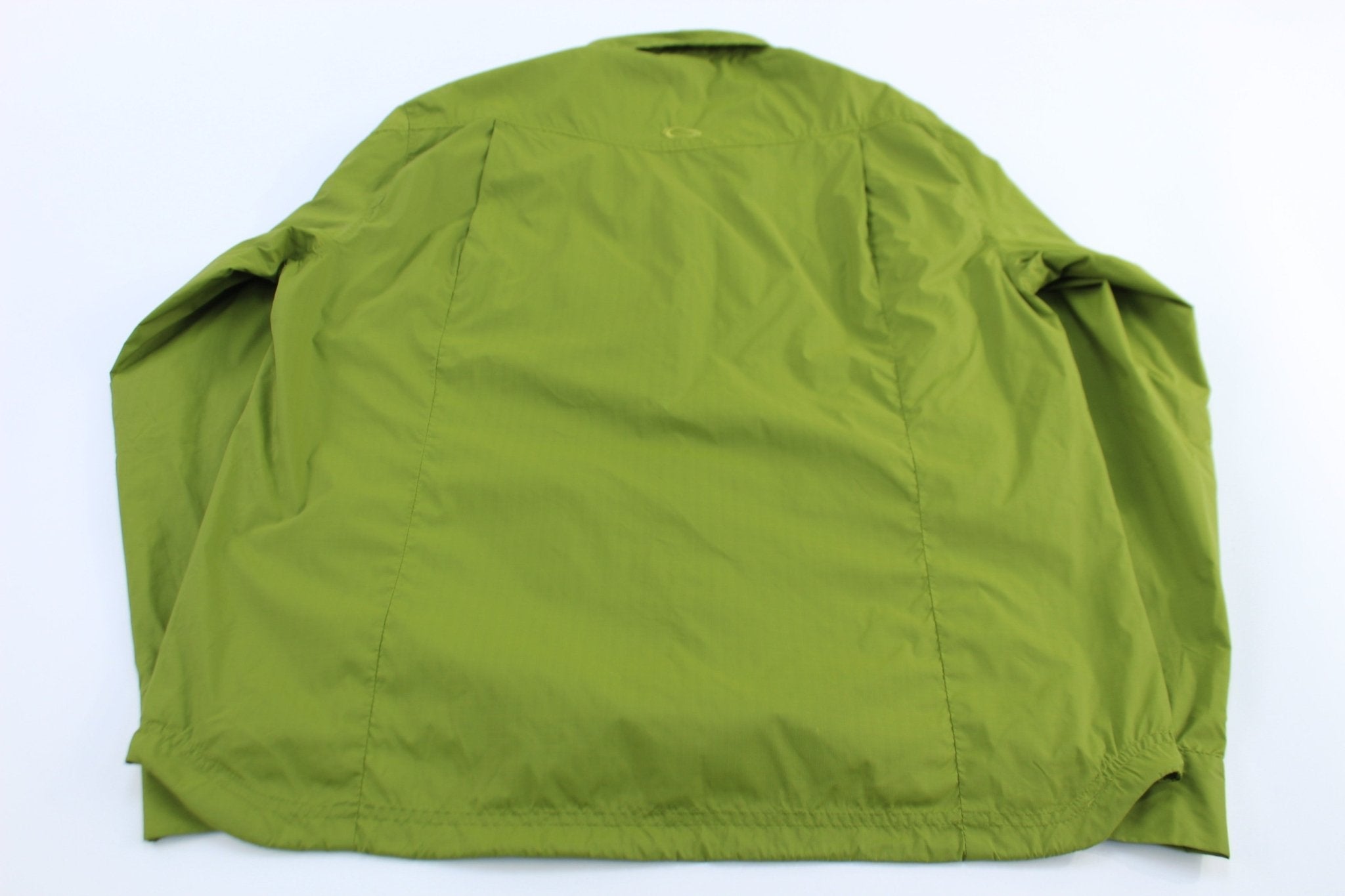 Oakley Embroidered Logo Green Windbreaker Jacket - Jackets - Thrifted Threads