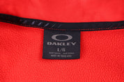 Oakley Embroidered Logo Red Quarter Zip Sweater - Sweater - Thrifted Threads