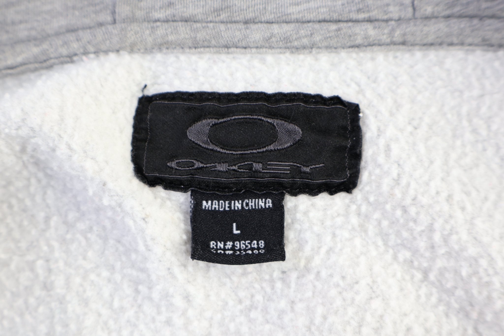 Oakley Factory Pilot Grey Full Zip Hoodie - Jacket - Thrifted Threads