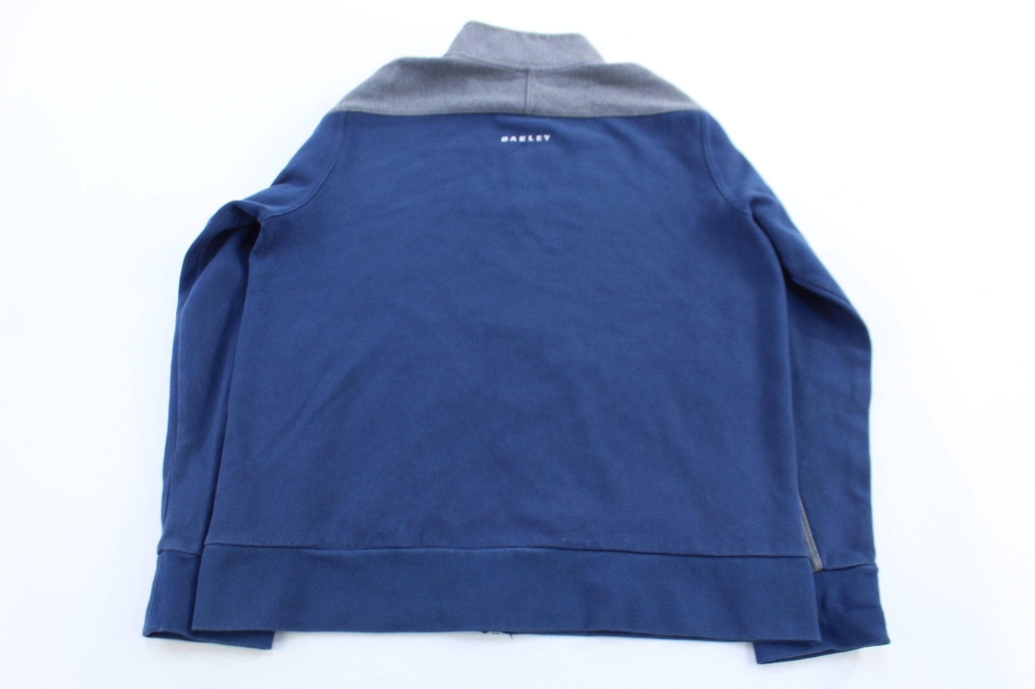 Oakley Grey & Blue Full Zip Jacket - Jacket - Thrifted Threads