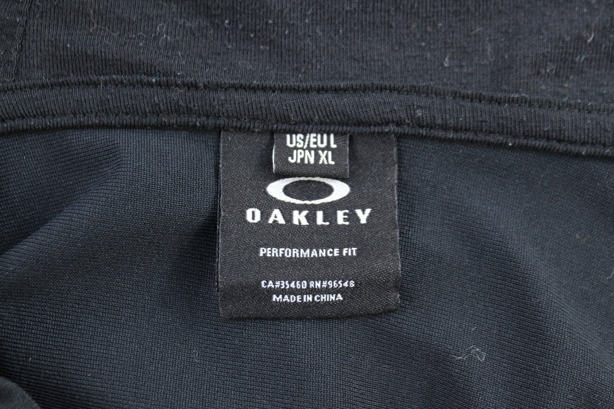 Oakley Logo Black Active Full Zip Hoodie - ThriftedThreads.com