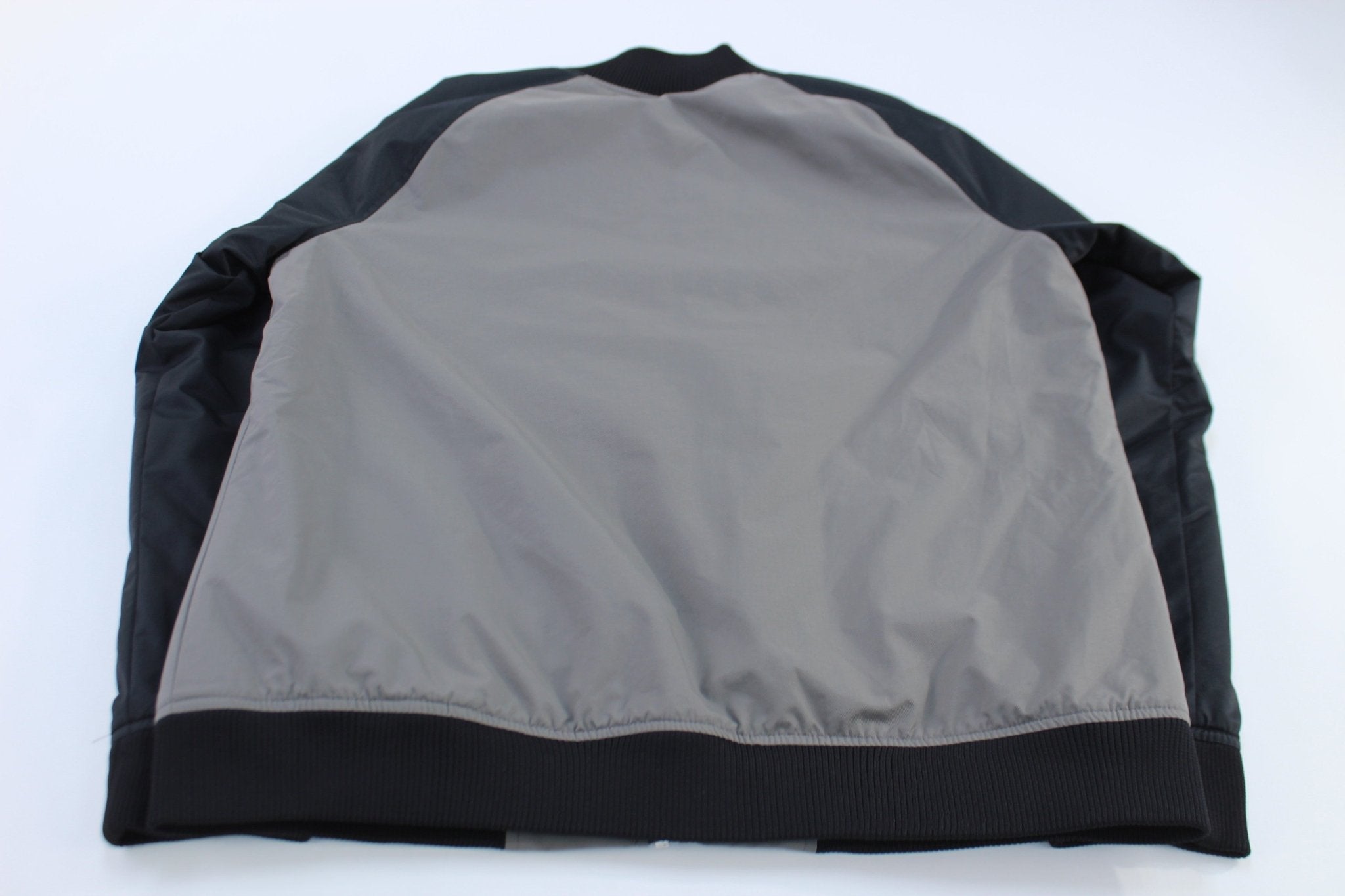 Oakley Logo Embroidered Black & Grey Full Zip Jacket - Jacket - Thrifted Threads