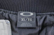 Oakley Logo Embroidered Black & Grey Full Zip Jacket - Jacket - Thrifted Threads