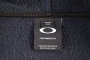 Oakley Logo Graphic Black Full Zip Hoodie - Jacket - Thrifted Threads