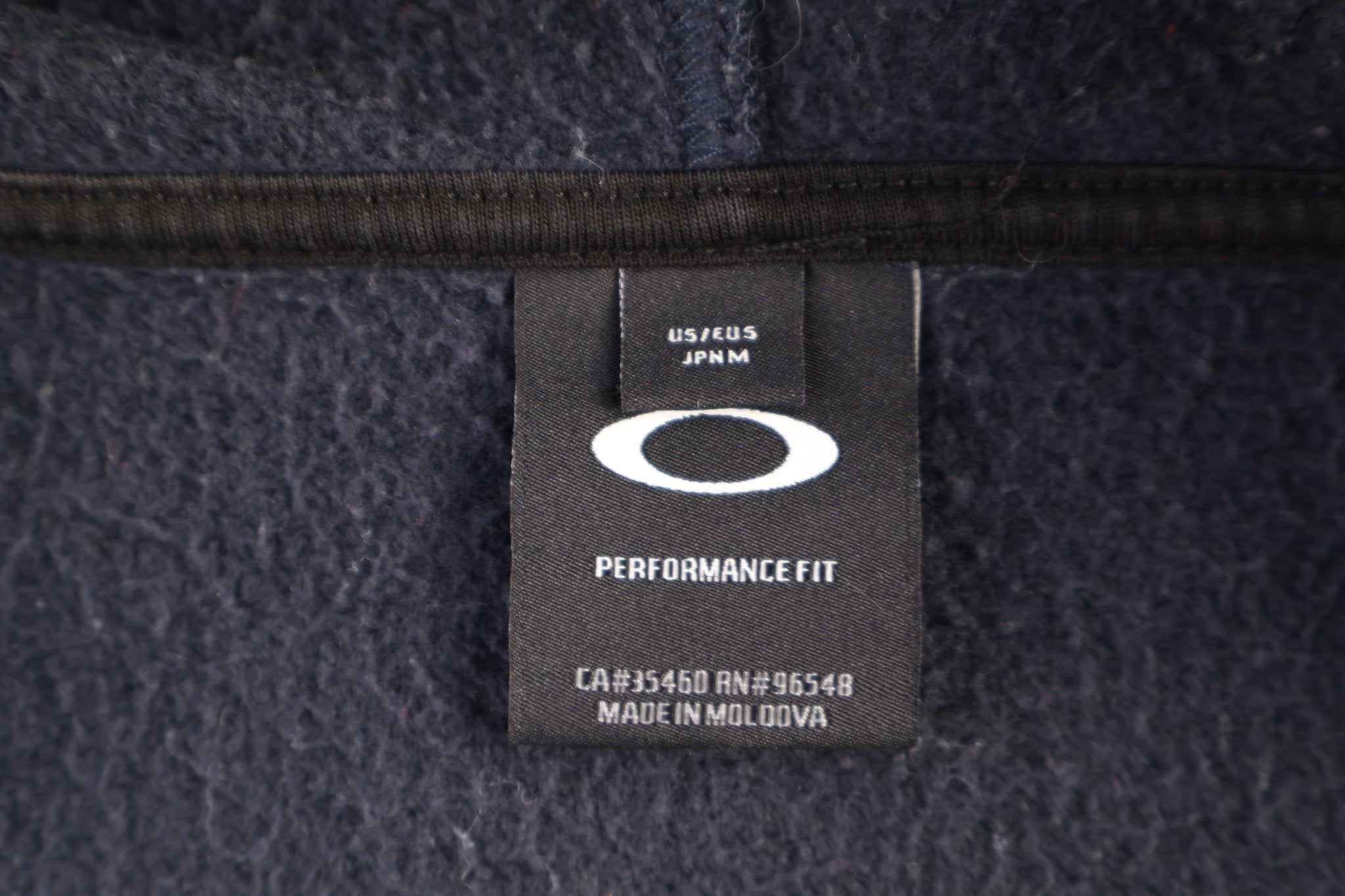 Oakley Logo Graphic Black Full Zip Hoodie - Jacket - Thrifted Threads