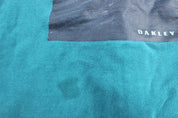 Oakley Logo Hang Loose Teal Pullover Hoodie - Jackets - Thrifted Threads