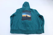 Oakley Logo Hang Loose Teal Pullover Hoodie - Jackets - Thrifted Threads