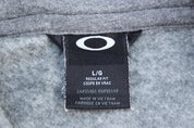 Oakley Spellout Logo Grey Pullover Hoodie - Jacket - Thrifted Threads