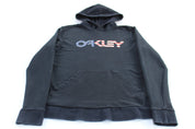 Oakley USA Spellout Logo Black Pullover Hoodie - ThriftedThreads.com
