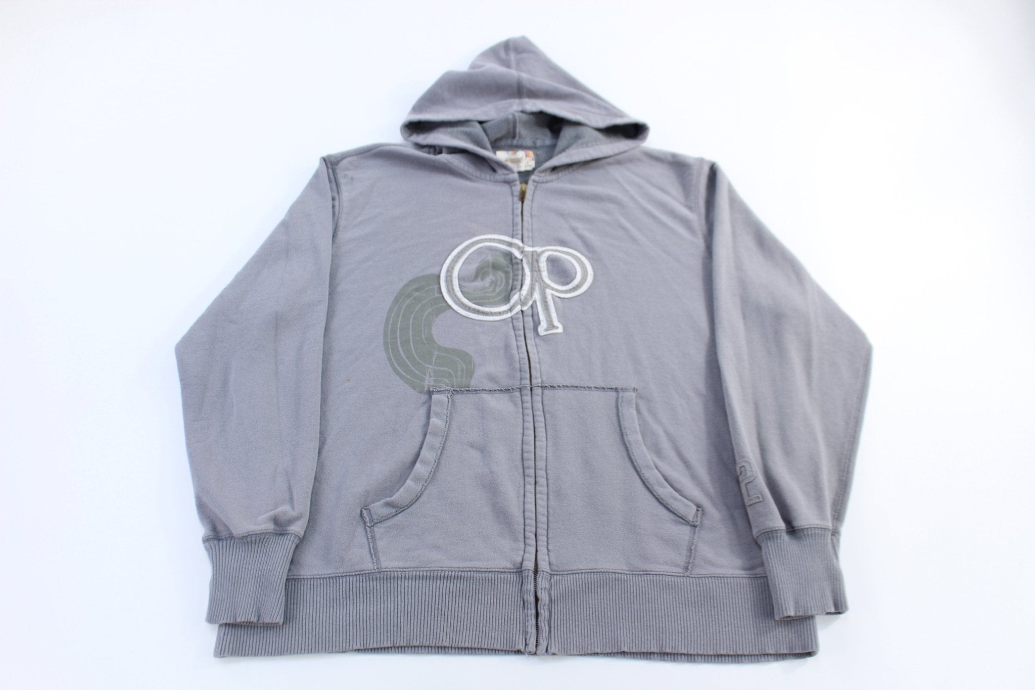 Ocean Pacific Grey Full Zip Hoodie - Jacket - Thrifted Threads