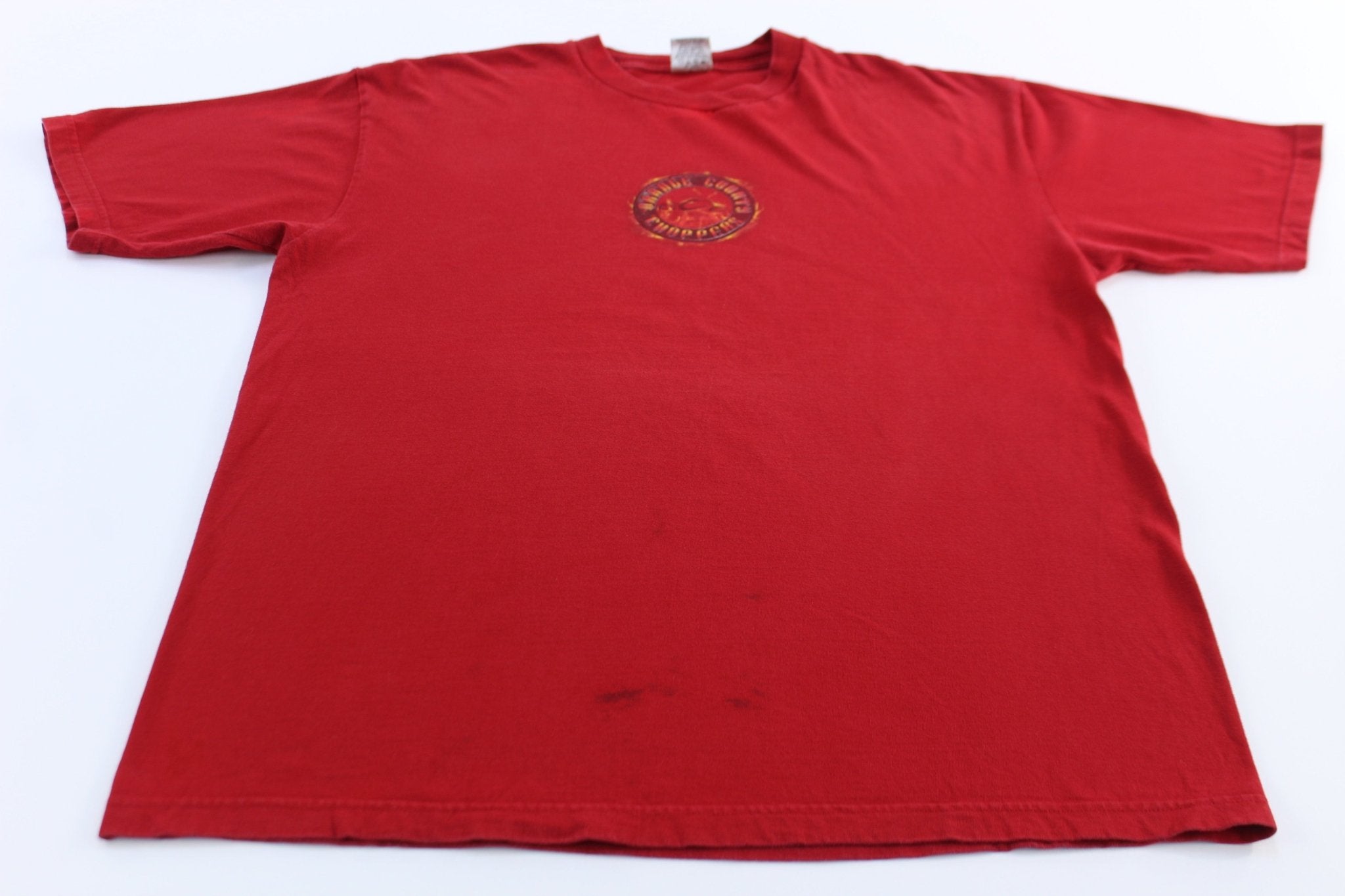 Orange County Choppers Red Graphic T-Shirt - ThriftedThreads.com