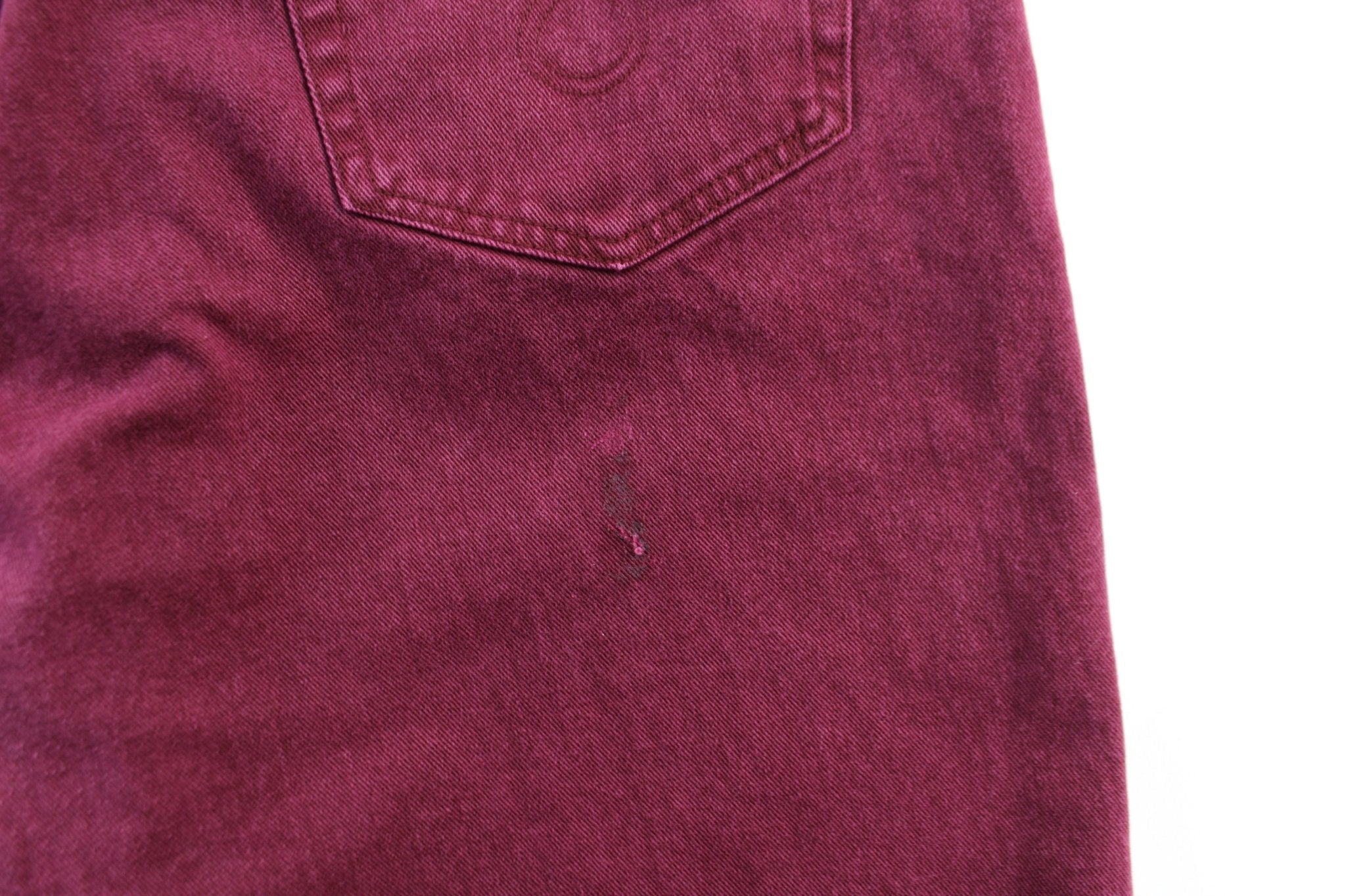 Paco Sports Burgundy Wash Denim Shorts - Pants/Shorts - Thrifted Threads